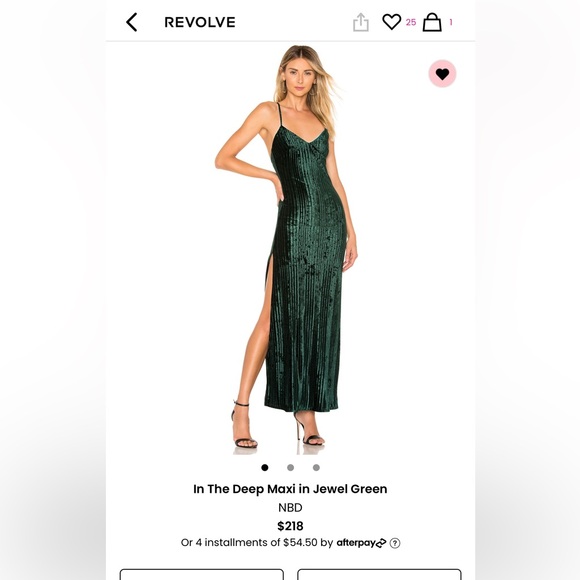 NBD In The Deep Maxi Dress - Jewel Green - Picture 2 of 4